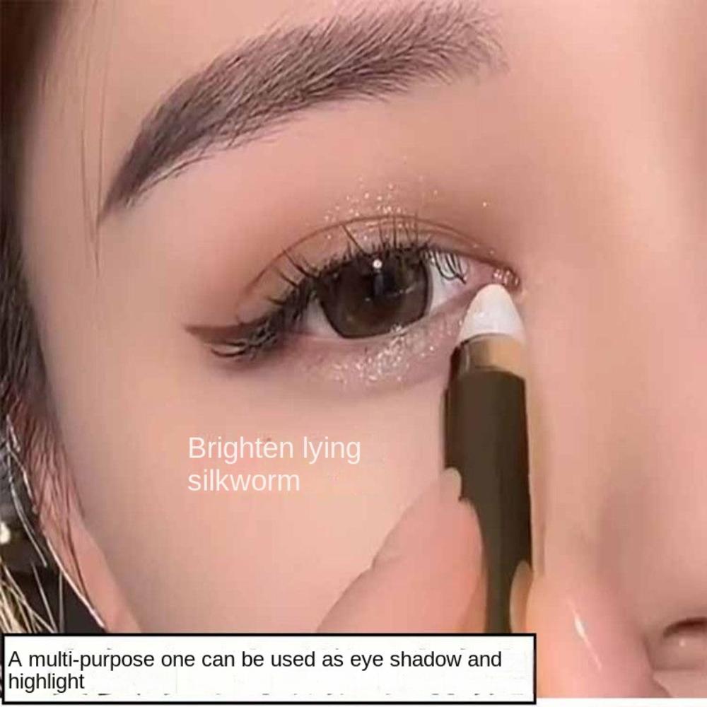 Matte & Shine Highlighting Eyeshadow Stick 2-in-1 Waterproof Eyeshadow Liquid & Liner, Double-ended Eyeshadow Stick, Crayon, Easy-to-use Waterproof