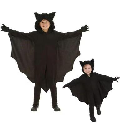 New European & American Halloween Cloak for Kids - Bat, Witch, Skeleton Costumes for Stage Performances
