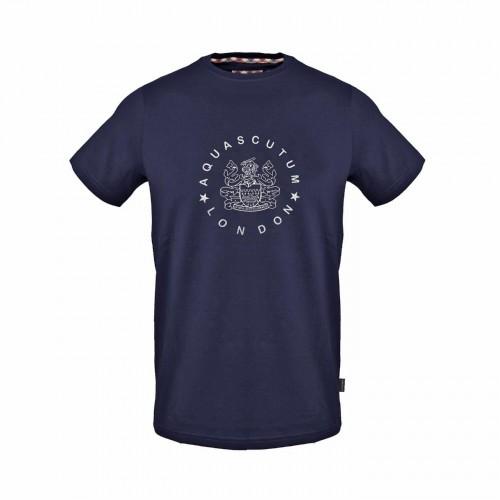 T-shirt da uomo Aquascutum con logo a cerchio, vestibilità regular