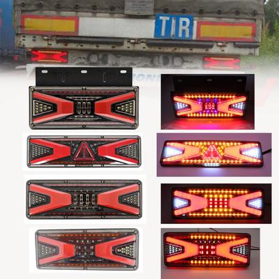 2x 33/41/46cm Ciężarówka LED Tylne światło ostrzegawcze Tylny hamulec Tylny kierunkowskaz Zewnętrzna lampa 24V Do przyczep kempingowych i kamperów