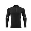 Quick Dry Half-Zip Long Sleeve Running Shirt with Moisture-Wicking Technology