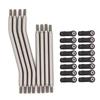 8PCS RC 1:10 Stainless Steel Adjustable Link Plastic Rod End 318mm-324mm for Axial Capra 1.9 UTB-AXI03004 1/10 RC Crawler Car