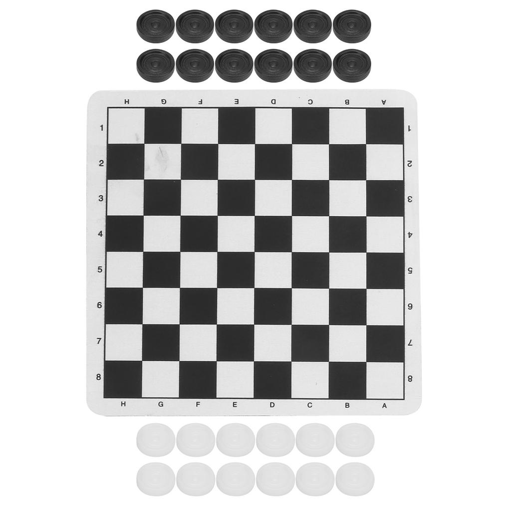 Dame Zusammenklappbares Damenspielset Faltbares Schachbrett Dame für Kinder Kinder Erwachsene