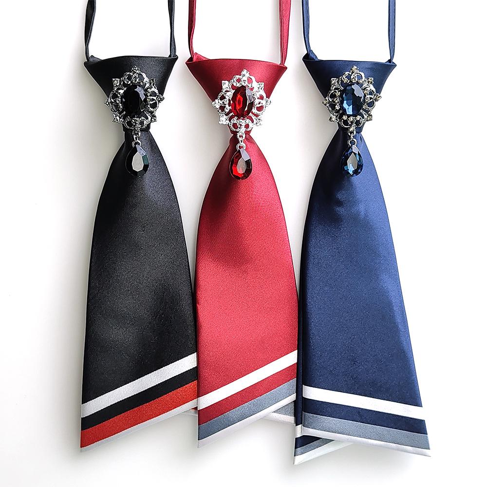 Unisex Pearl Tassel No-Knot Bow Tie Shirt - Casual Fashion Trend