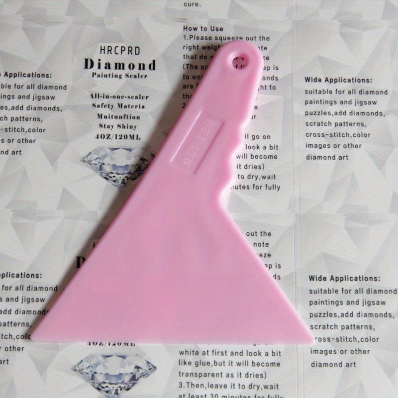 Diamond Painting Alignment Tool White Triangular Shape, Precision for Floral and Geometric Patterns, Ideal for Crafting And Art Projects