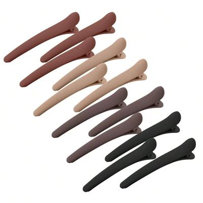 12 Haarnadeln zum Stylen von Strähnen, matte Haarnadeln, Haarnadeln mit knickfreier Entenschnabelform, Haaraccessoires für Damen und Mädchen