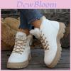 Versatile Women's Martin Boots With Thickened Lining For Winter Comfort And Style