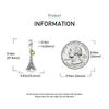 Pendant Charm Bead copper Parisian Iron Tower Pendant Compatible With Authentic Bracelets for Jewellery Making Valentines Day gift