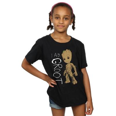 Girls I Am Groot Scribble T-Shirt