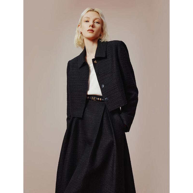 

Langzi Ретро Шик Текстурированная Короткая Куртка S