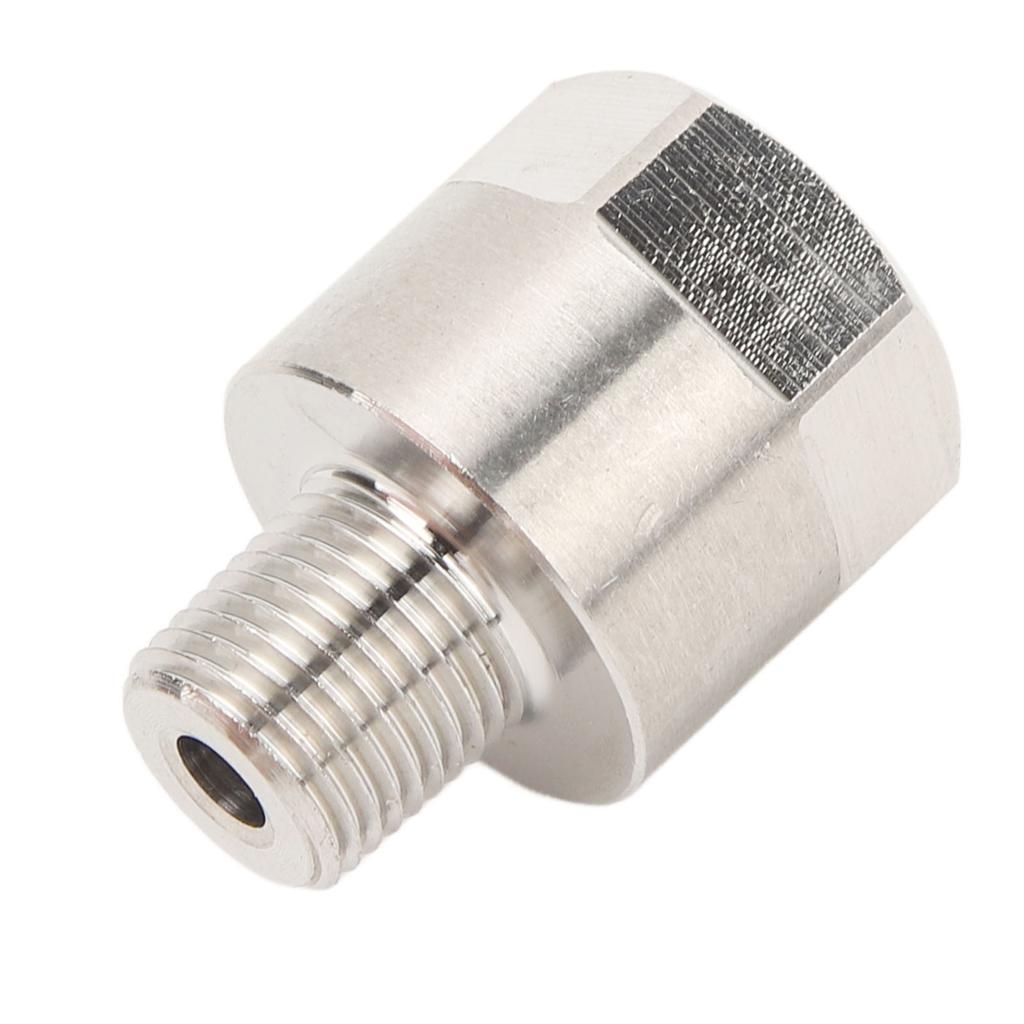 Oil Pressure Gauge Adapter 1 8in NPT Male To M10x1.0 Female for Oil Fuel Water Pressure Temperature Gauge Take Off
