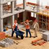 Realistic Building Site Worker Statues 1:64 Scale Resin Models Creative Projects Accessory For Collectors And Hobbyists