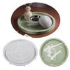 Soft Flexible Mold Crystal Silicone Jewelry Dish Mould Round Silicone Tray Mold Silicone Planter Mold Fruit Tray Molds
