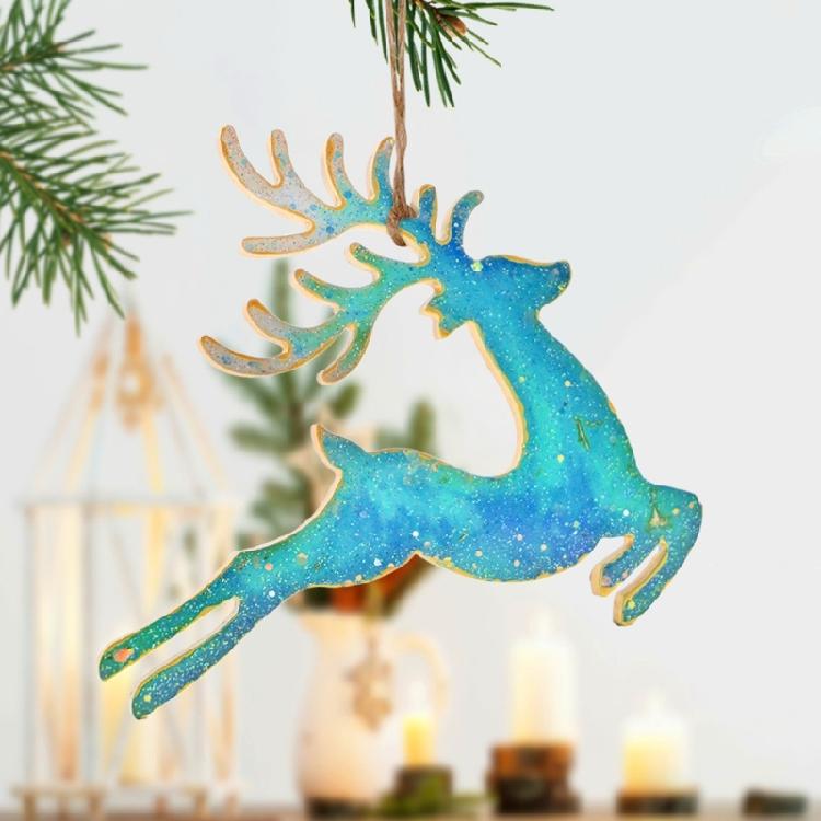 Animal Pendant Hanging Molds Keychain Desktop Ornament Molds Jumping Deer Sheep Bear Silicone Mould Craft Supplies