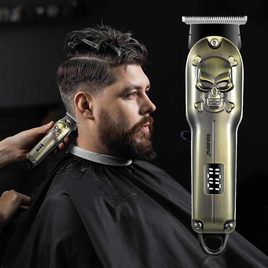 Solimpia Professional Hair Clipper Set Professional Men's Hair Trimmer Adjustable Cordless Hair Cutting Machine
