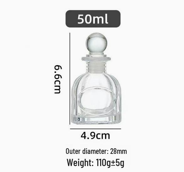 150ml Transparent Mini Glass Bottle for Liquor, Cold Brew Coffee, Fruit Wine, and Dispensing, with Sealed Two Ounce Capacity