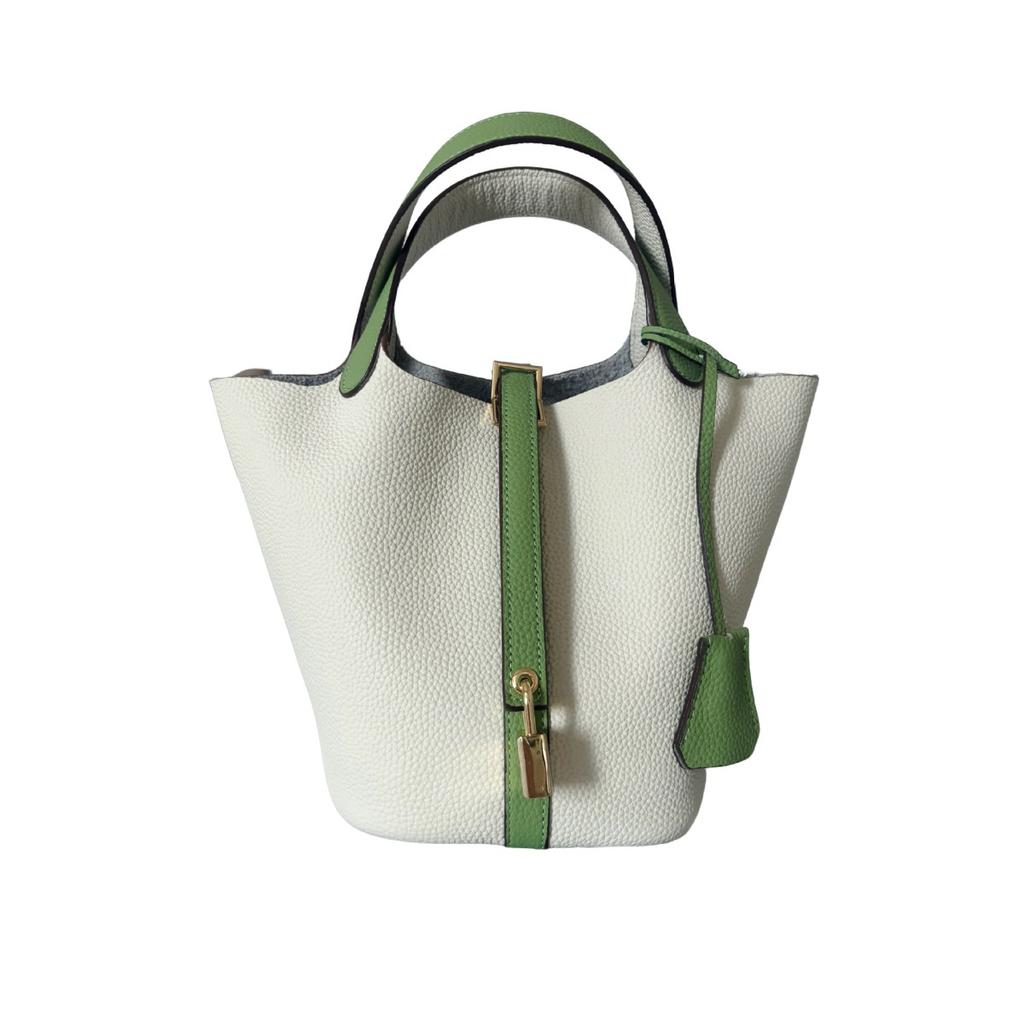 Leder Damenhandtaschen, hochwertige Gemüsekorbtaschen 2025 neue erste Schicht Rindsleder tragbare Beuteltaschen, Pendler Damenhandtaschen mit großem Fassungsvermögen