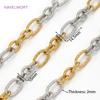 0.5-1 Meter Gold Stainless Steel Large Heavy Oval Chain,Bulk Cable Chains For Jewellery,Handmade DIY Bracelet Necklace Materials