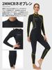 Owntop Wetsuit Neoprene Full Suit Stretch UV Protection Diving Suit Front Zipper Warm One Piece Dive Skin Perfect for Surfing Schedule Black XS