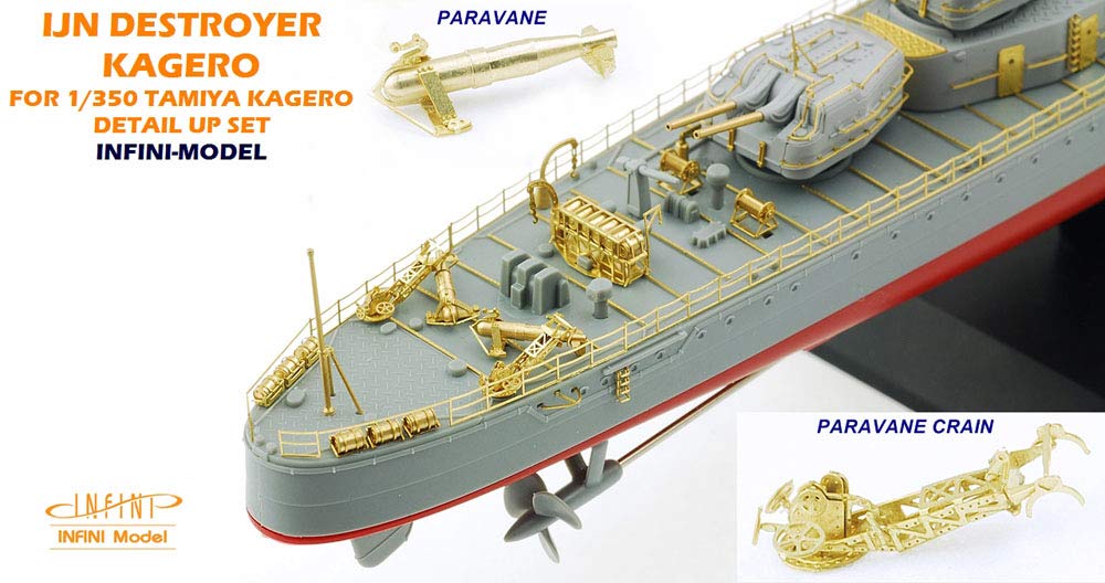 Infinimodel IM Series Japanese Navy Destroyer Kagero Detail Up Set for T Company Plastic Model Kits 1/350 (IM53503)