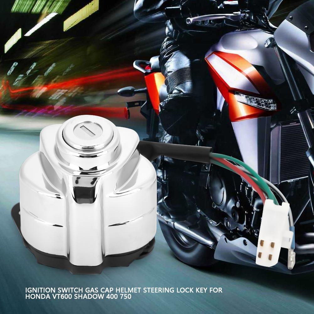 Ignition Switch Gas Cap Helmet Steering Lock Key for Honda VT600 Shadow 400 750