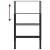 Adjustable Workbench Frame Set 2 pcs Metal 55 x (69 95.5) cm