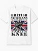 Unisexs Tshirt British Veterans Know How To Take A Knee Tshirt Union Jack Soldier Graphic Proud Uk Military Veteran Tribute