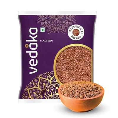 Vedaka Raw Flaxseeds - 500g | Rich In Antioxidants | Hygienically Packed