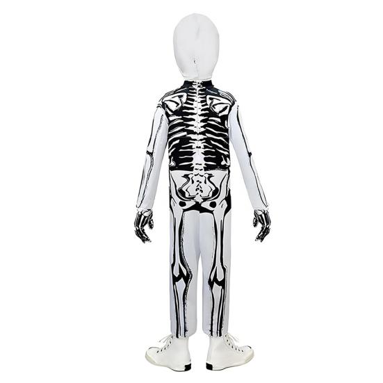 Kids Skeleton Costume Halloween Skeleton Tutu Skirt/Dinosaur Jumpsuit/Bone Onesie Outfit