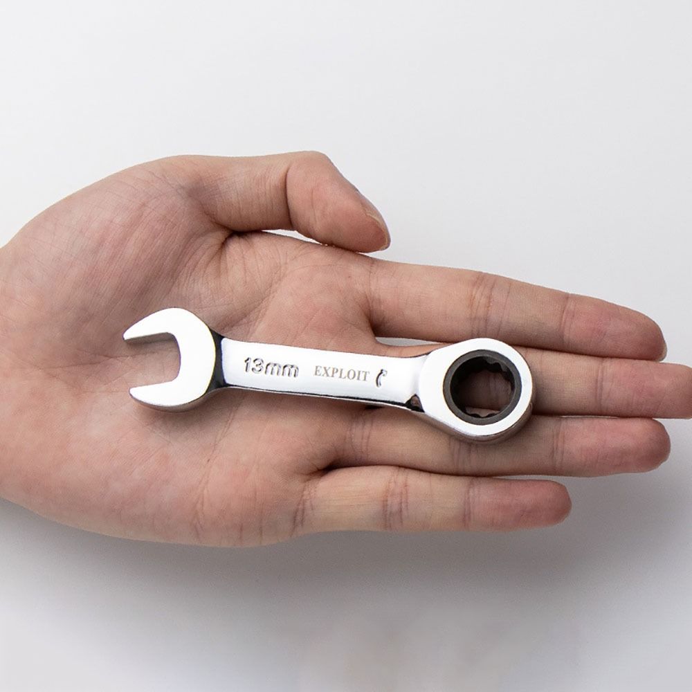 1 szt. Dwustronny Zestaw Krótki Pojedynczy Klucz 72 Zęby Narzędzie do Naprawy Nakrętek Klucz Nasadowy Grzechotkowy