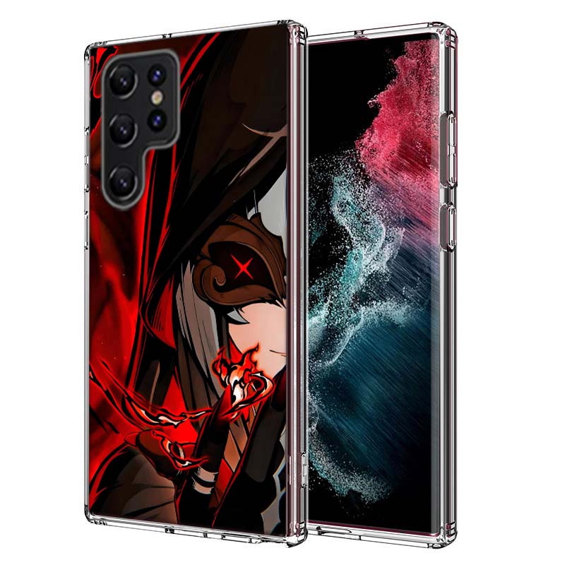 Arlecchino Genshin Impact Capa Phone Case For Samsung S26 Ultra S25 Edge Galaxy S23 S21 S20 S24 FE S22 S10 Plus Cover Clear TPU