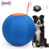 Durable Inflatable Dog Toy Ball Large Breeds - Chew Resistant Training Boredom Relief Playball Golden Retriever Shiba