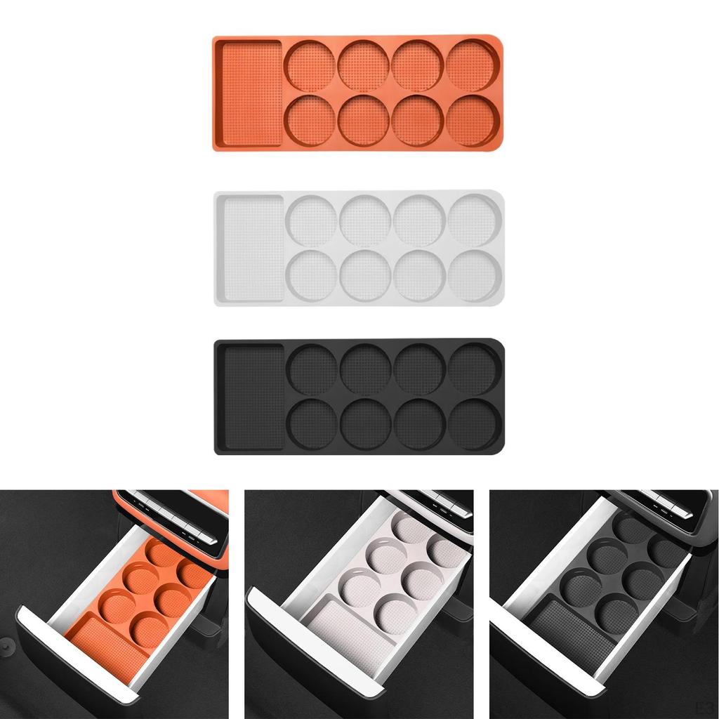 Auto Becherhaltermatte Kühlschrank Aufbewahrungsbox Abnehmbare Getränke Getränk