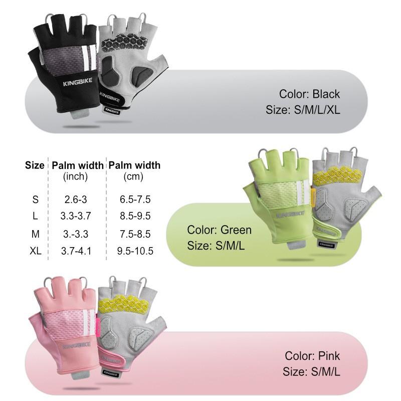 Cycling Protective Gear Safety Half-Finger Gloves Mountain Road Bike Riding Breathable Anti-Slip UV Protection Unisex Adult S