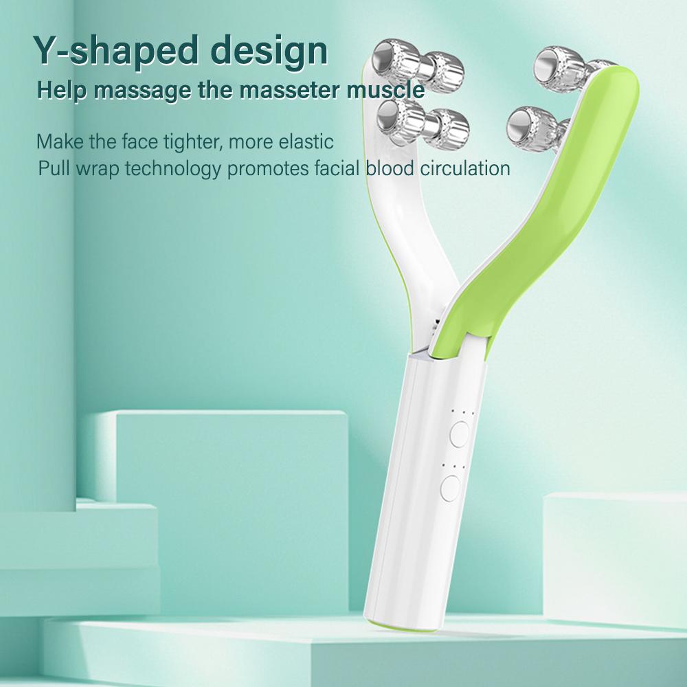 Elecrtic Facial Lifting Roller 3 Gear Skin Tighten V-line Face Lifting Massager Double Chin Wrinkle Removal Skin Care Tool