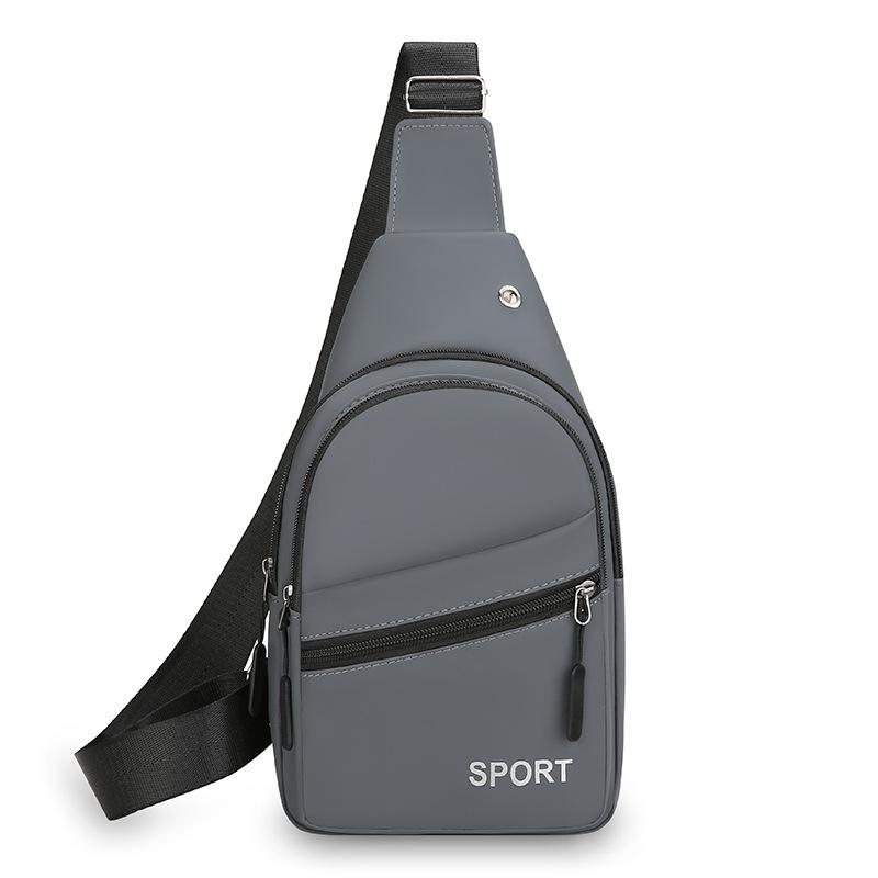 Simple Chest Bag Men's Bag New Business Casual Shoulder Bag Texture Chest Bag Western Style Joker Diagonal Bag.