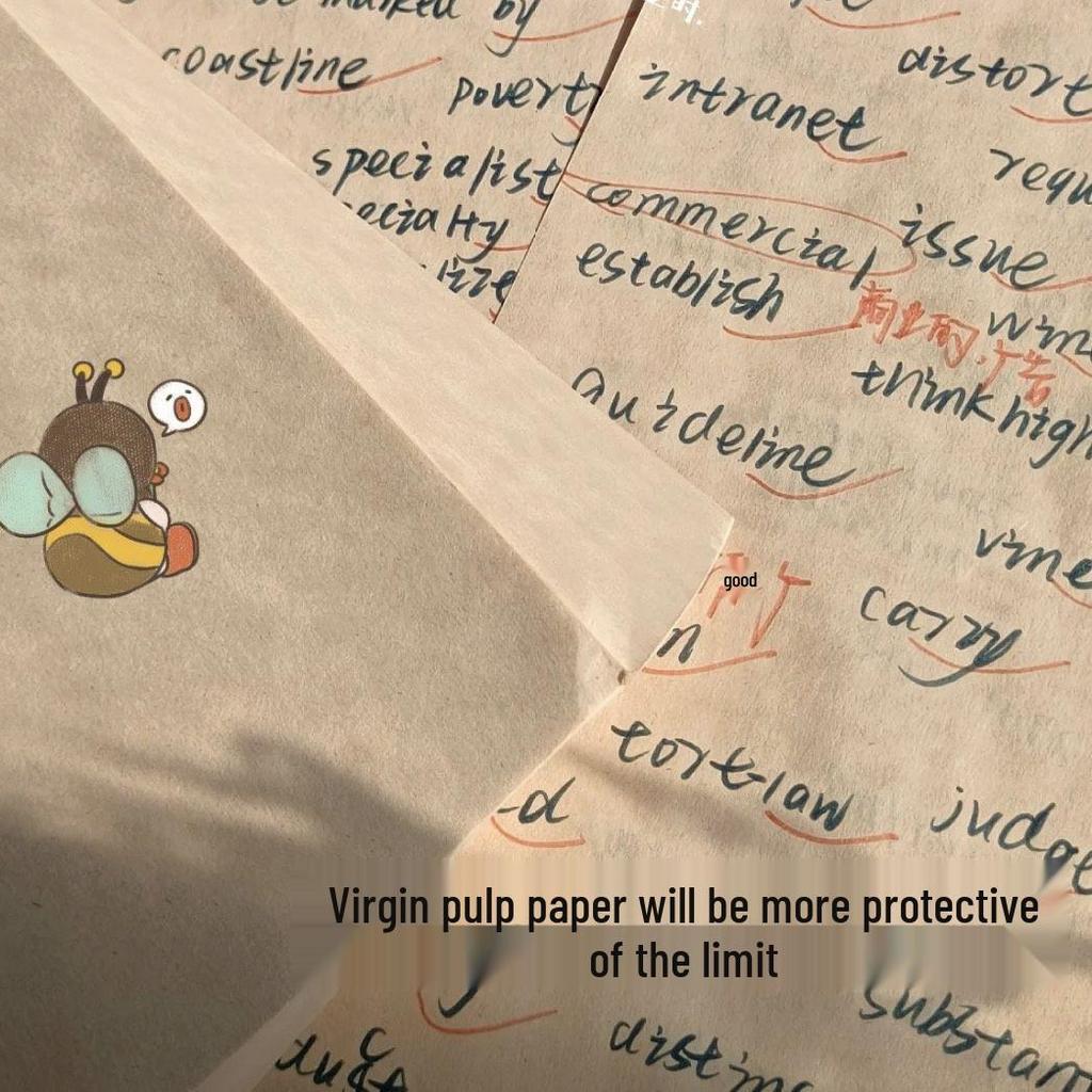 Blogger's Style 320-Sheet Virgin Wood Pulp Draft Paper: Blank Beige, Eye-Protecting, Thickened for Postgrad Students.