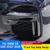 For BMW X5 G05 2025-2025 Car Front Fog Light Decorative Frame Front Bumper Fangs and Blackened Trim Kit for the Accessories