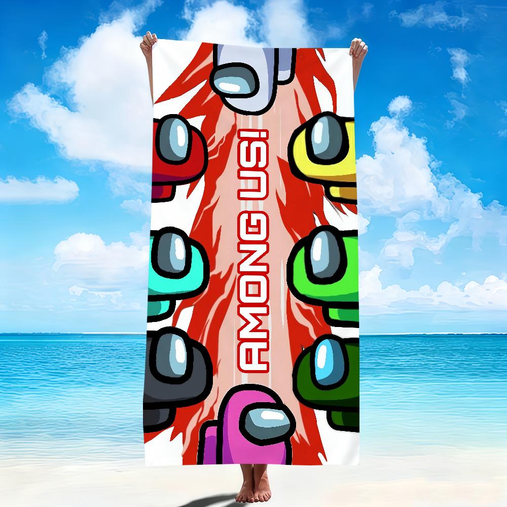 game art cartoon funny Soft Beach Towels Quick Dry Pool Towel for Travel Gym U-u-us-S bathing Spa Camp sport Gift A-A-a-amongS