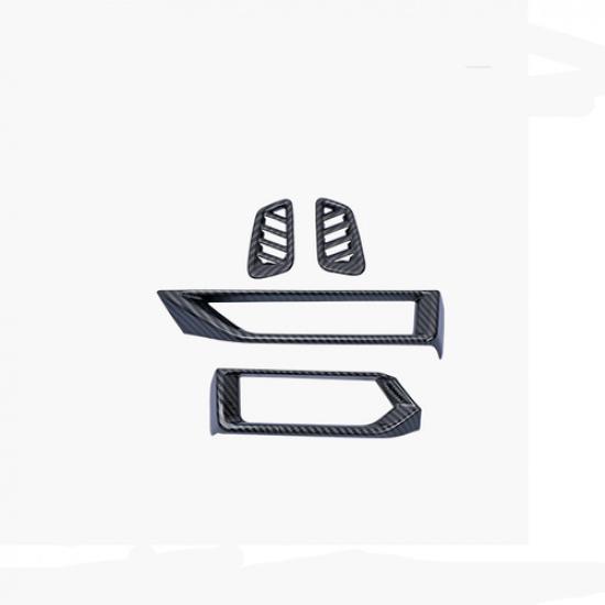 For Nissan Sentra - Dashboard Air Vent Cover Trim Carbon fiber look 4pc