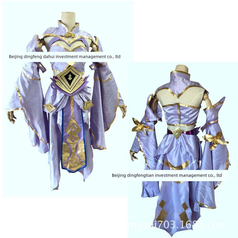 Game Cosplay Costume Luna Purple Fairy Cosplay Costume Luna Ancient Style Cosplay Outfit