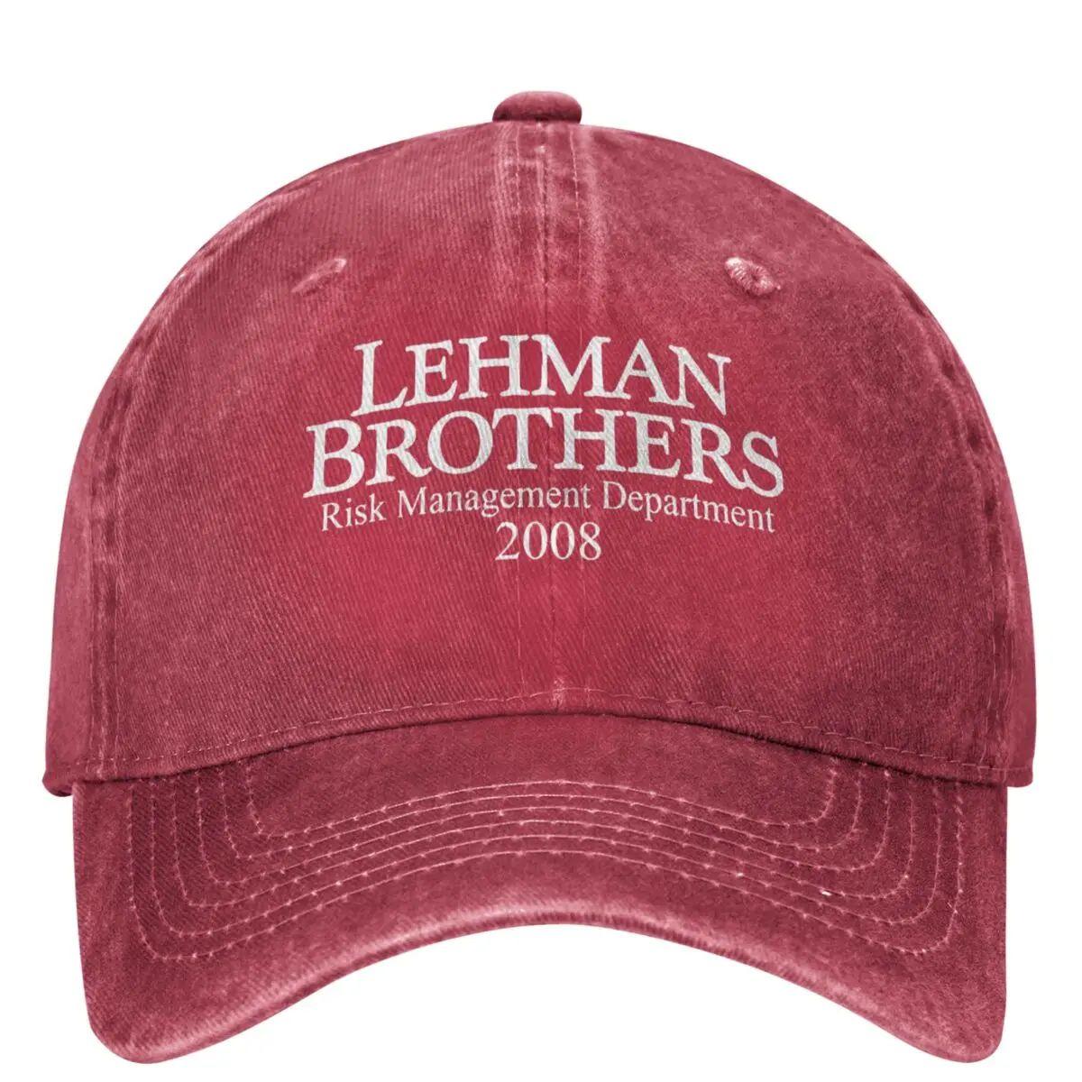 

Lehman Brothers Risk Management 2008 Baseball Cap Bank Bankruptcy Trucker Hat Tennis Skate Snapback Cap Women Baseball Caps Adjustable