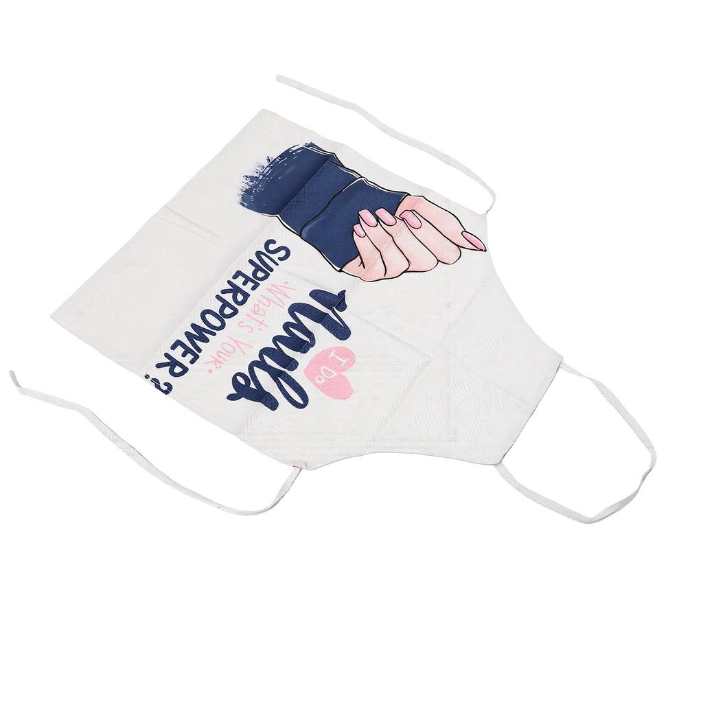 Nail Technician Apron Sleeveless Stylish Dust Proof Nail Art Apron for Makeup Cooking