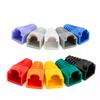 20pcs OD6.5 Cable Connector Plug Cover CAT5E CAT6 RJ45 Ethernet Network Cable 10 Colors Strain Relief Boots RJ45 Connector Caps
