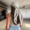 Woman Satin Scarf Bandana Luxury Square Hijab Scarves Headscarf Female Print Turban Shawl Wraps Neckerchief Headwrap