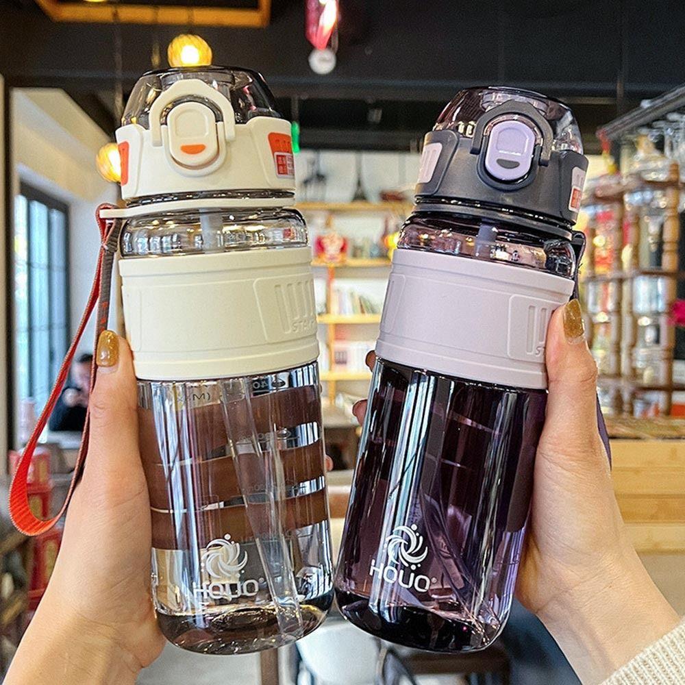 750ml/1000ml Large Capacity Summer Water Bottle With Sippy Handle Strap Drinking Kettle  Outdoors