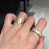 Fashion Sliver Color Rhombus Rings For Women Minimalist Handmade Star Fine Ring Fine Jewelry Gift Prevent Allergy