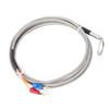 K Type Temperature Sensor Thermocouple Stainless Steel for Automotive Engine CHT Measurement with 14mm ID Washer 3meter