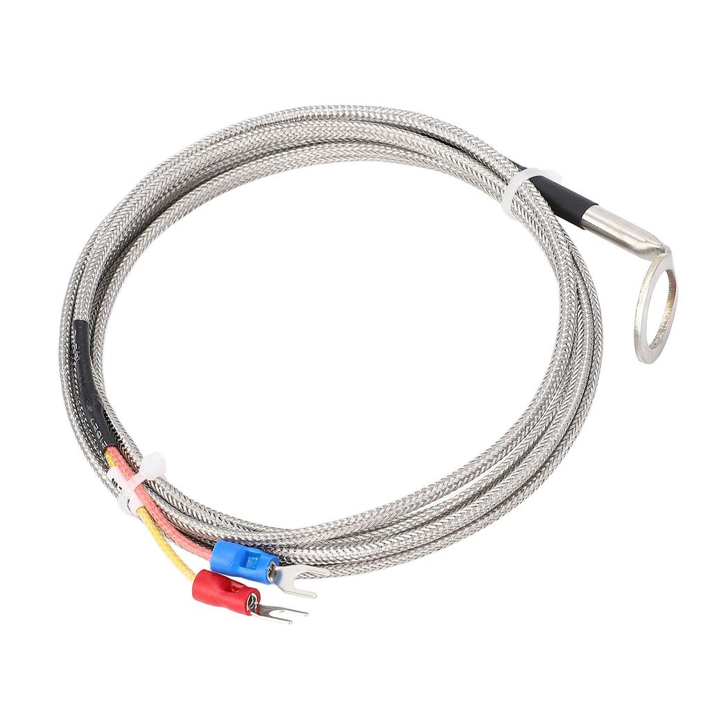 K Type Temperature Sensor Thermocouple Stainless Steel for Automotive Engine CHT Measurement with 14mm ID Washer 3meter