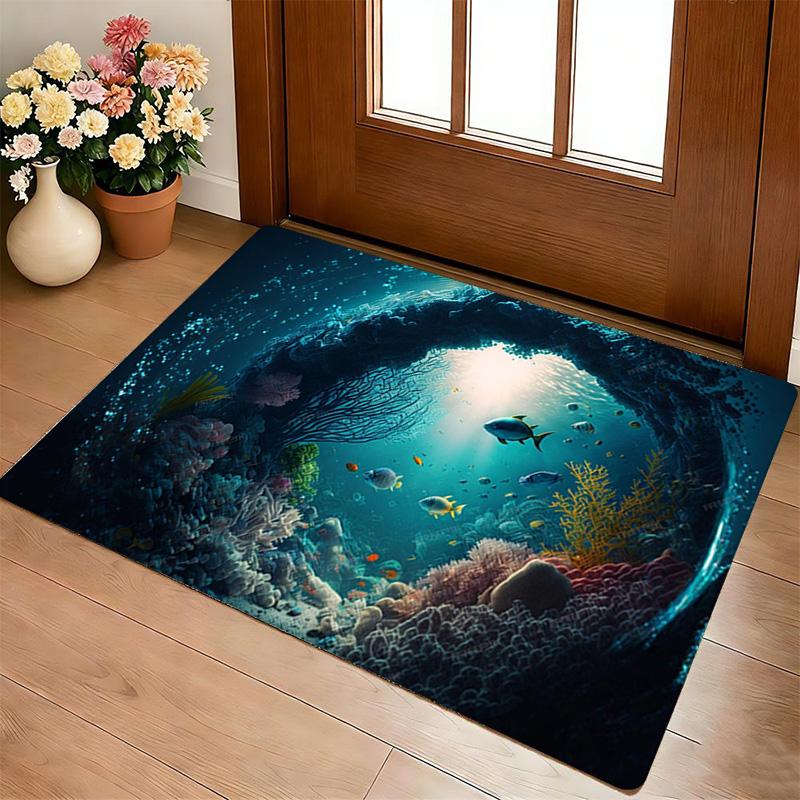 Ocean Life Living Room Nonslip Area Rug Soft Carpet For Bedroom Game Playroom Sofa Office Home Decor Doormat Christmas Gift C9301942